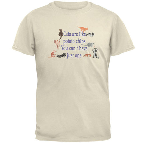 Cats Are Like Potato Chips Adult T-Shirt