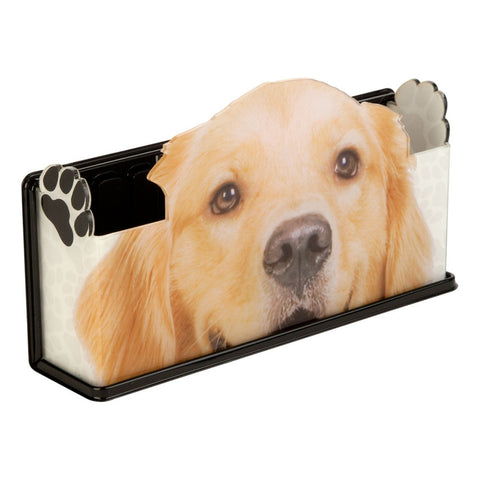 Golden Retriever Fun Magnetic Caddy Basket Organizer