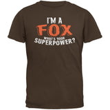 I'm A Fox What's Your Superpower Black Adult T-Shirt
