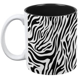 Zebra Print White All Over Coffee Mug
