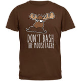 Don't Bash the Moostache Black Adult T-Shirt