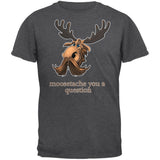 Moosetache You A Question Black Adult T-Shirt