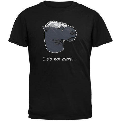 Honey Badger I Do Not Care Black Adult T-Shirt