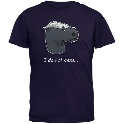 Honey Badger I Do Not Care Navy Adult T-Shirt