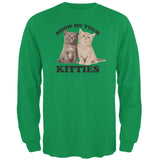 Show Me Your Kitties Carolina Blue Adult Long Sleeve T-Shirt
