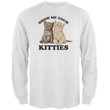Show Me Your Kitties Carolina Blue Adult Long Sleeve T-Shirt