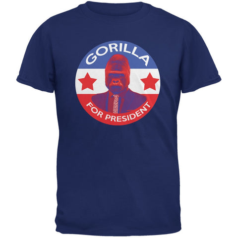 Election 2016 Gorilla For President Metro Blue Adult T-Shirt