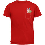 Pocket Pet Unicorn Black Adult T-Shirt