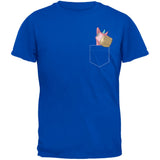 Pocket Pet Unicorn Black Adult T-Shirt