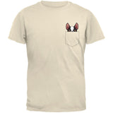 Boston Terrier Pocket Pet Black Adult T-Shirt