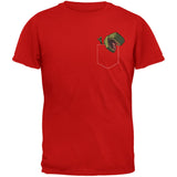 Pocket Pet T Rex Black Adult T-Shirt
