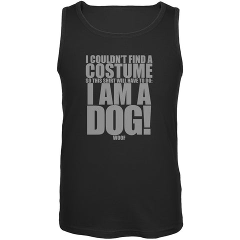 Halloween Cheap Dog Costume Black Adult Tank Top