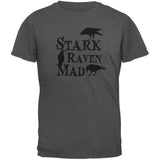 Halloween Stark Raven Mad Black Adult T-Shirt