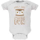Owl Are S'More Fun Black Soft Baby One Piece