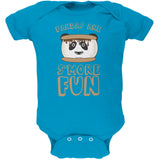 Pandas Are S'More Fun Black Soft Baby One Piece