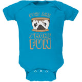 Pugs Are S'More Fun Black Soft Baby One Piece