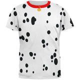 Halloween Costume Dalmatian with Red Collar All Over Mens Costume T Shirt - front view