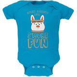 Rabbits Are S'More Fun Black Soft Baby One Piece