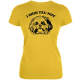 I Shih Tzu Not Heather Grey Adult T-Shirt