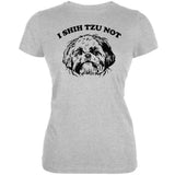 I Shih Tzu Not Heather Grey Adult T-Shirt