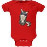 Party Animal Meow And Then Cat Black Soft Baby One Piece