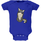 Party Animal Meow And Then Cat Black Soft Baby One Piece