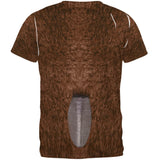 Halloween Beaver Costume All Over Adult T-Shirt