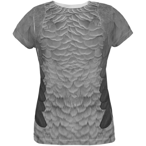 Halloween Costume African Grey Parrot Costume All Over Womens T-Shirt
