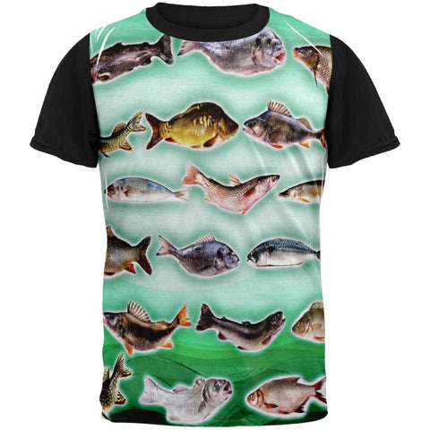 Saltwater Fish Adult Black Back T-Shirt