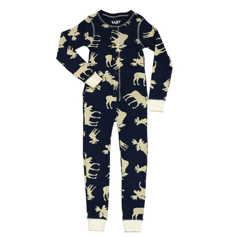Blue Classic Moose Flapjack Toddler Pajamas