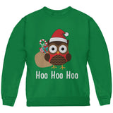 Christmas Hoo Hoo Hoo Owl Green Toddler Hoodie