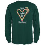 Sucker For Christmas Chameleon Forest Adult Long Sleeve T-Shirt