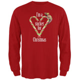 Sucker For Christmas Chameleon Forest Adult Long Sleeve T-Shirt