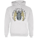 Cat Angel Blue Adult Hoodie