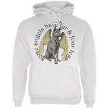 Dog Angel Blue Adult Hoodie