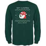 Doge Ugly Christmas Sweater Forest Adult Long Sleeve T-Shirt