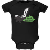 Fart Squirrel Skunk Black Soft Baby One Piece