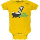 Fart Squirrel Skunk Black Soft Baby One Piece