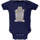Trash Panda Raccoon Black Soft Baby One Piece