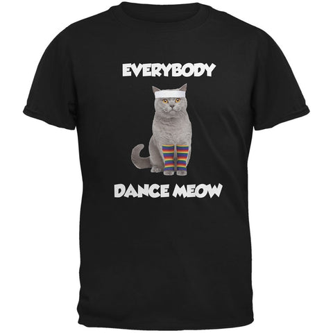 Everybody Dance Meow Black Adult T-Shirt