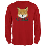 Foxy Heather Grey Adult Long Sleeve T-Shirt