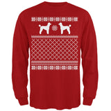 Poodle Ugly Christmas Sweater Forest Adult Long Sleeve T-Shirt