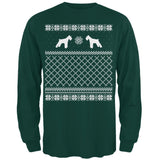 Schnauzer Ugly Christmas Sweater Forest Adult Long Sleeve T-Shirt