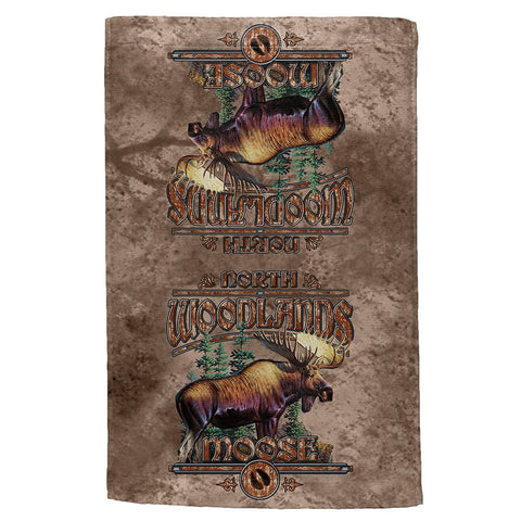 Northwoods Moose All Over Hand Towel