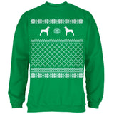 Rottweiler Ugly Christmas Sweater Forest Adult Sweatshirt
