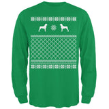 Rottweiler Ugly Christmas Sweater Forest Adult Long Sleeve T-Shirt