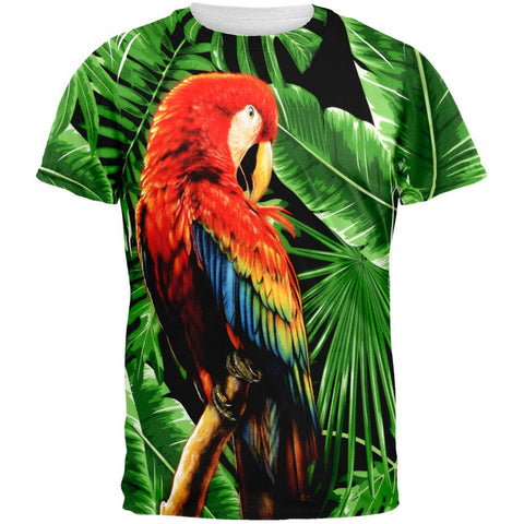 Tropical Parrot All Over Adult T-Shirt