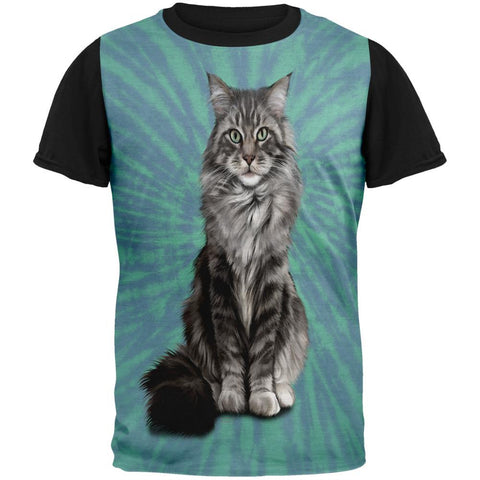 Koon Kat Tie Dye Adult Black Back T-Shirt
