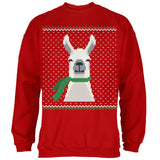 Ugly Christmas Sweater Big Llama Irish Green Adult Sweatshirt