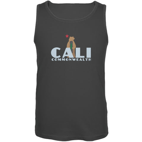 CALI Snowboard Bear Charcoal Grey Adult Tank Top